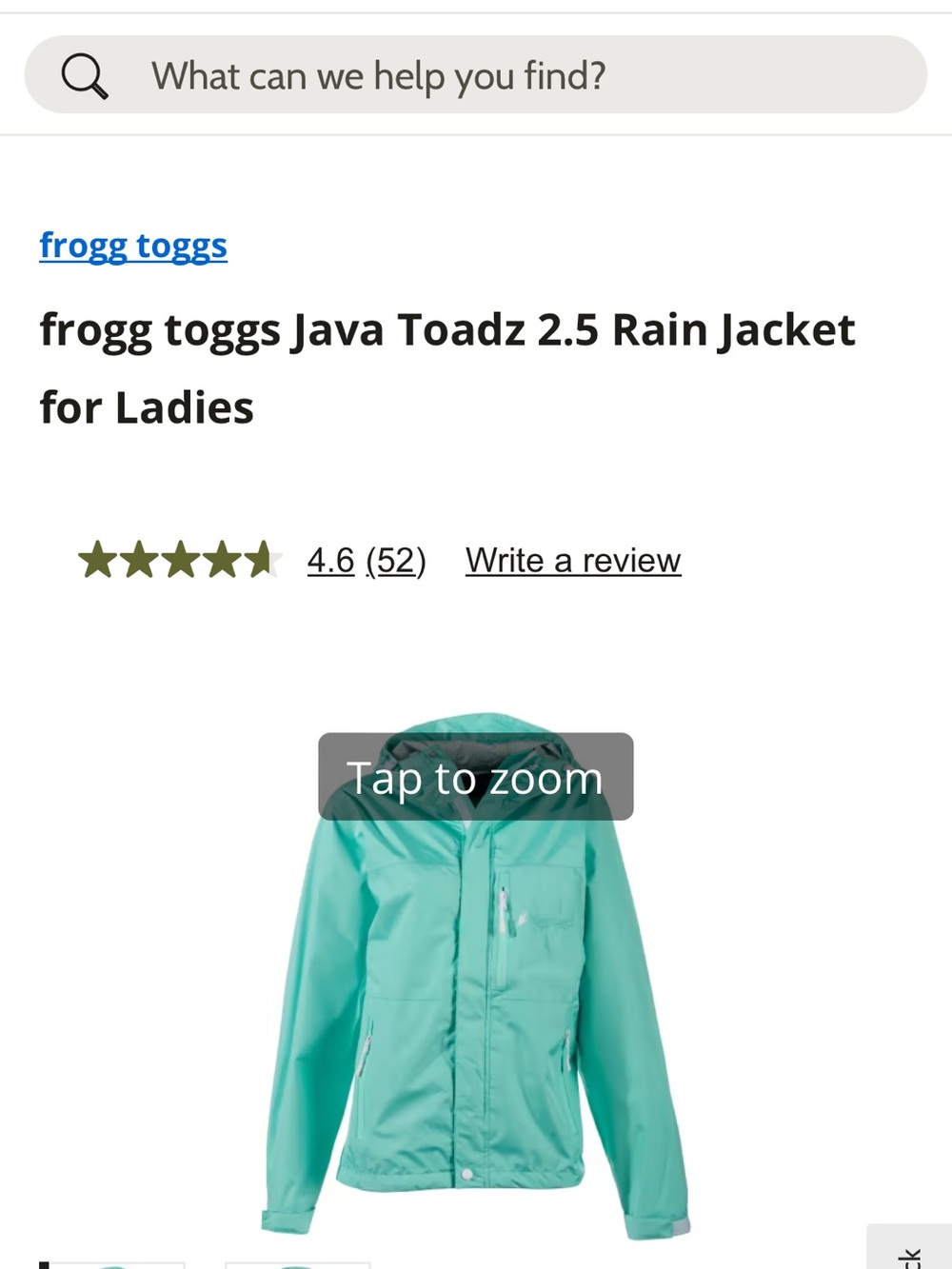 Frog Toggs Java Toadz 2.5 Rain Jacket - Picture 7 of 7